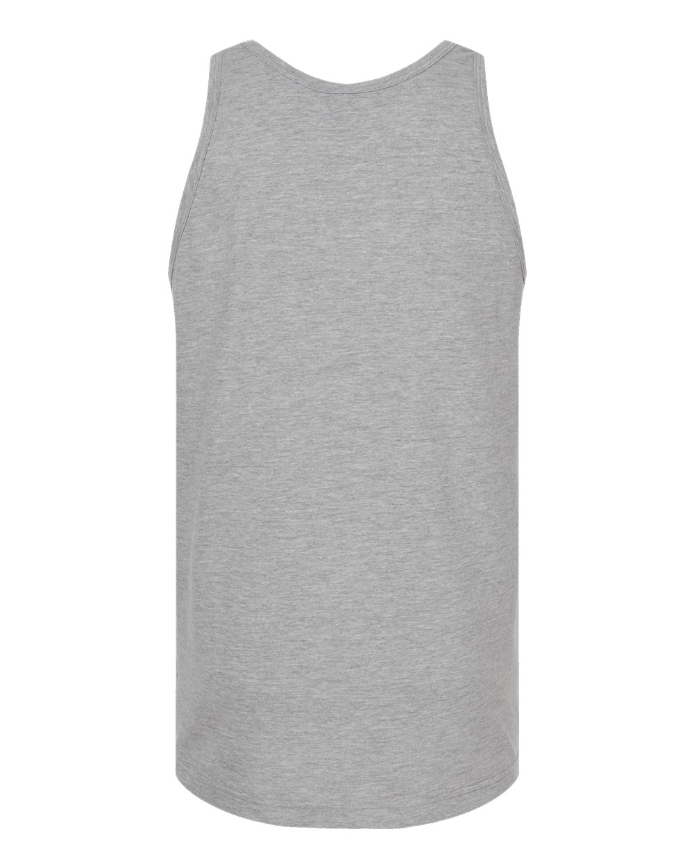 Front View of Heather Grey Fine Jersey Tank Top - S105