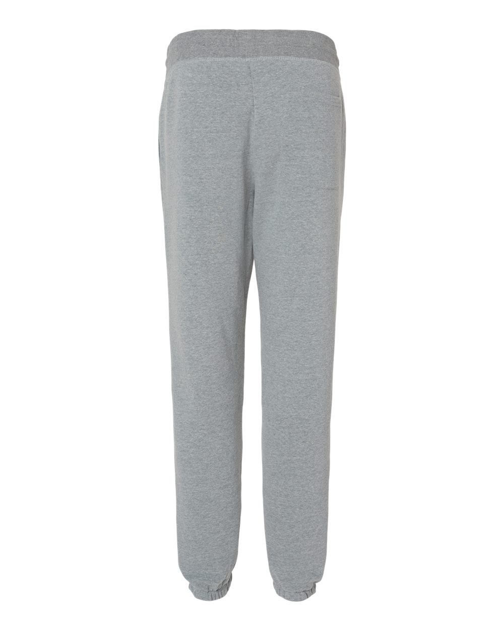 Rear View of Heather Grey Fleece Sweatpants - 9803