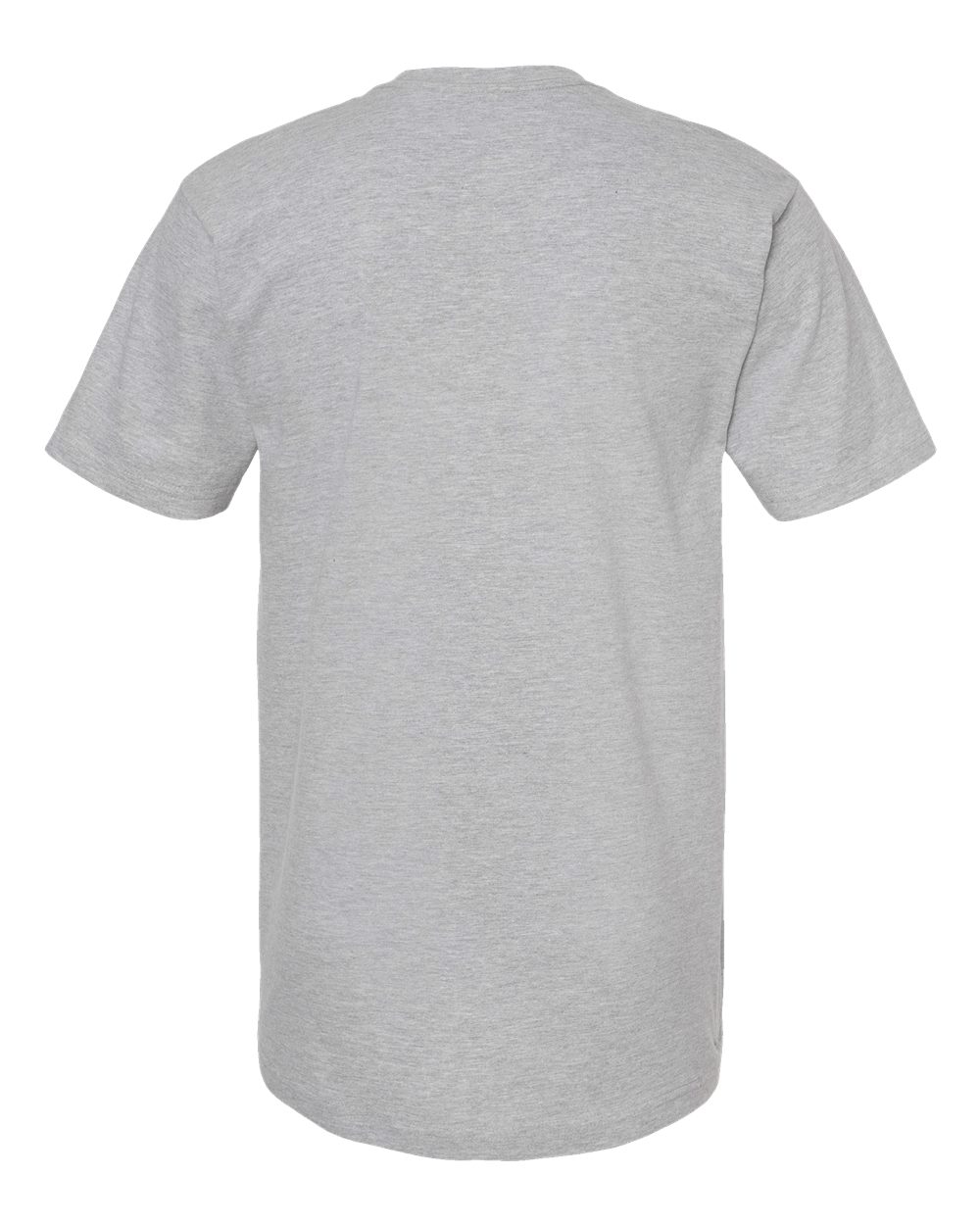 Front View of Heather Grey Heavyweight Jersey T-Shirt - 290