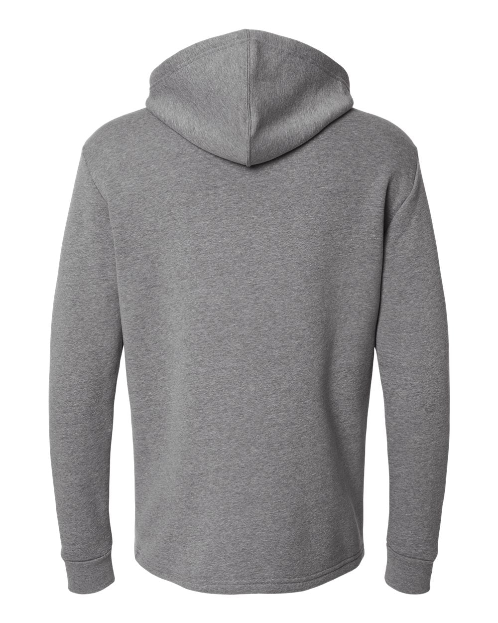 Front View of Heather Grey Malibu Welt Pocket Hoodie - 9300