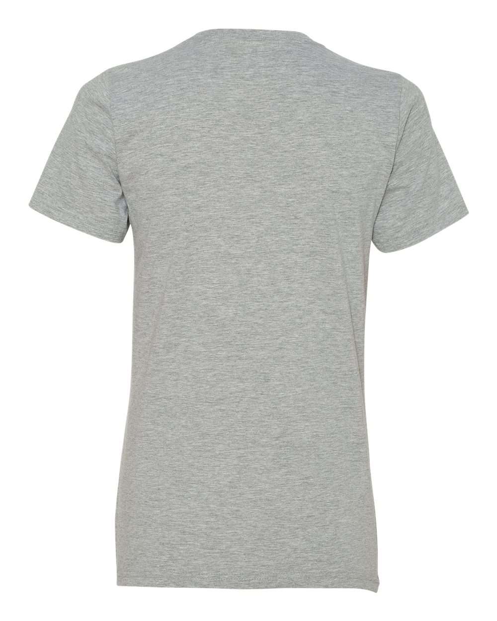 Rear View of Heather Grey Softstyle® Women’s Lightweight T-Shirt - 880
