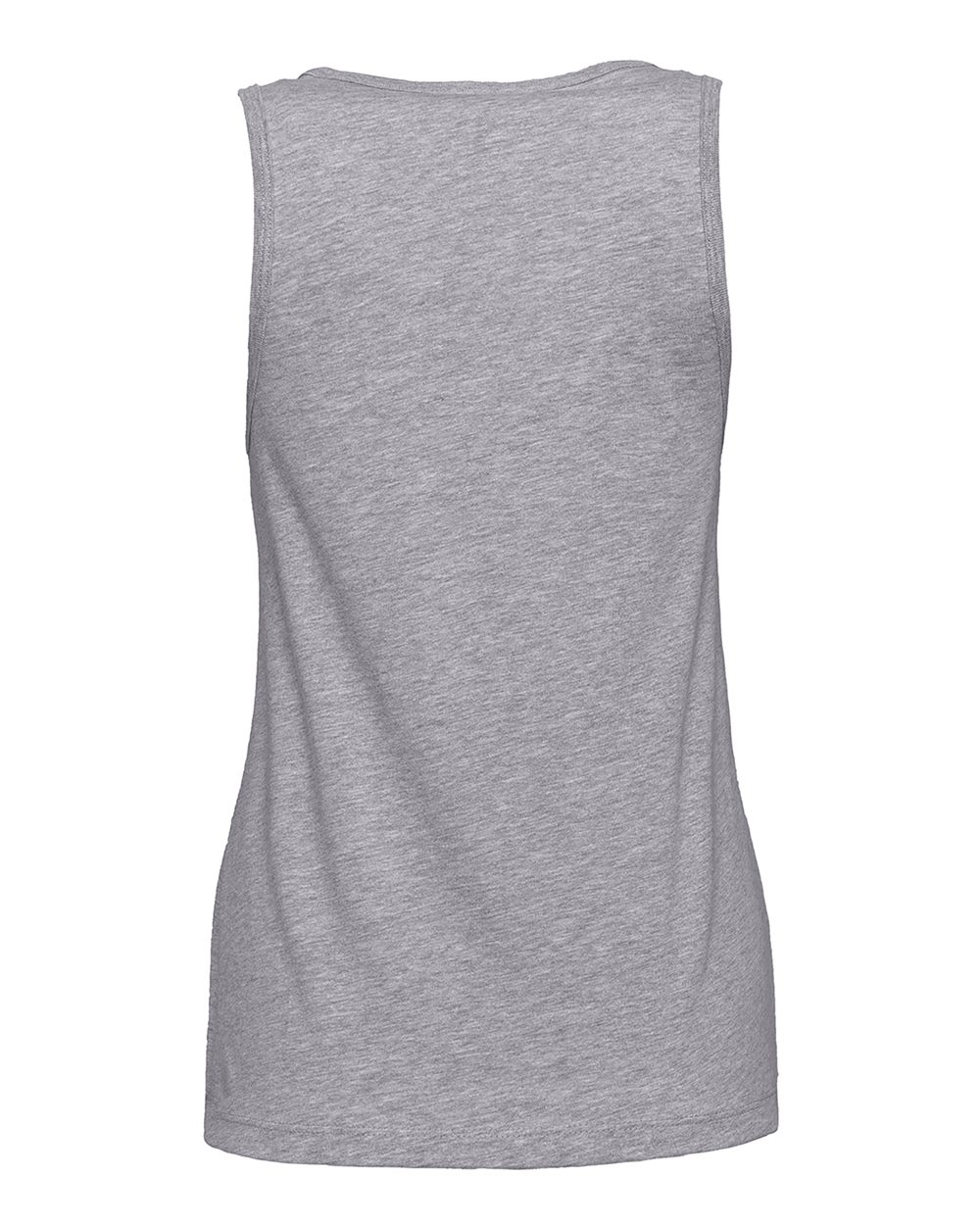 Rear View of Heather Grey Women&#39;s Cotton Tank - 3933
