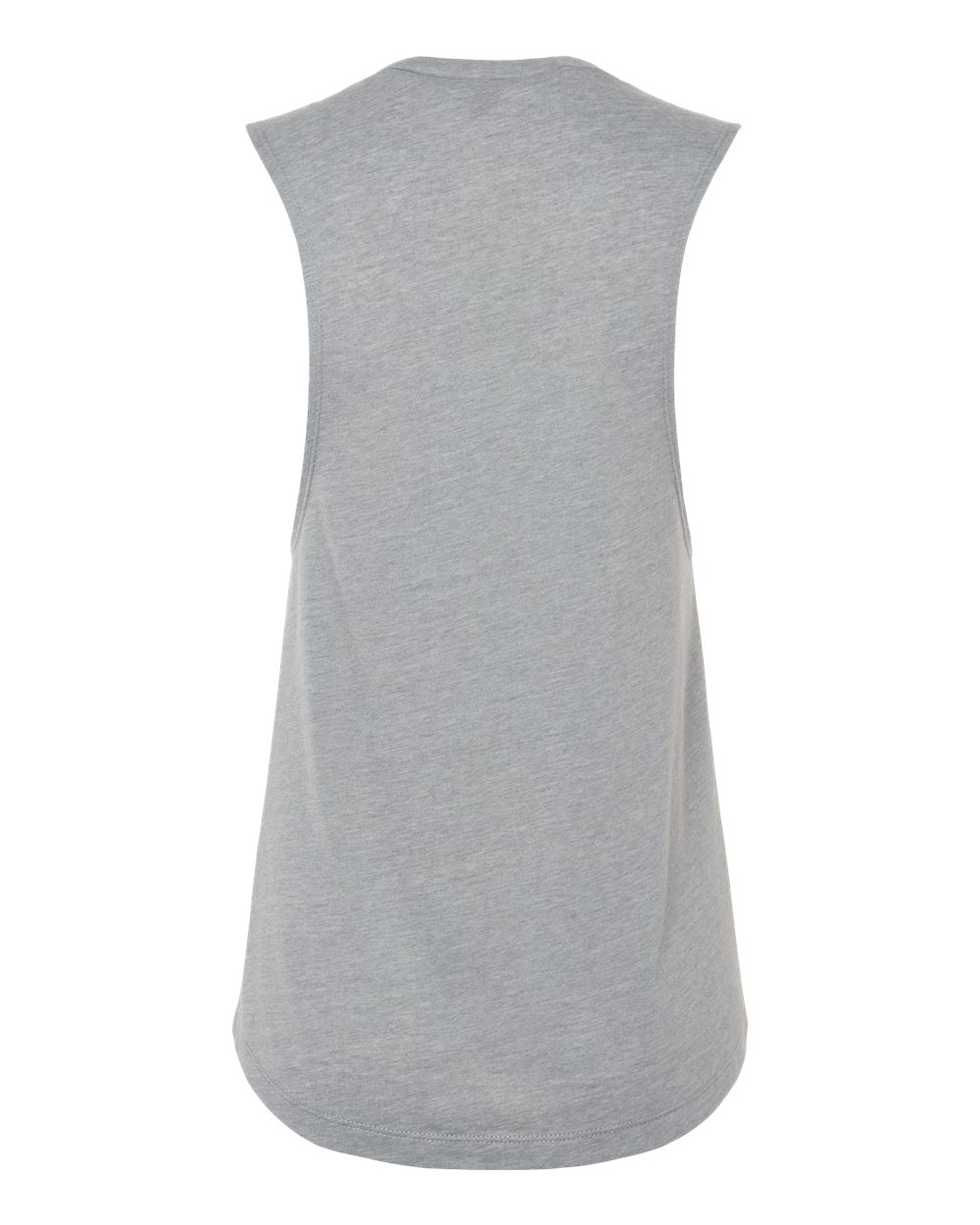 Front View of Heather Grey Women’s Festival Muscle Tank - 5013