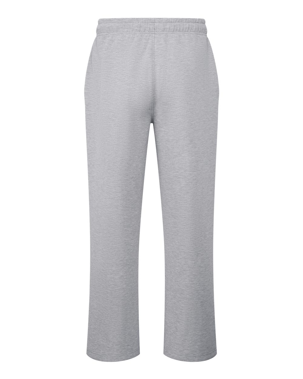 Rear View of Heather Grey Women's Luxe Wide Leg Pants - TD661
