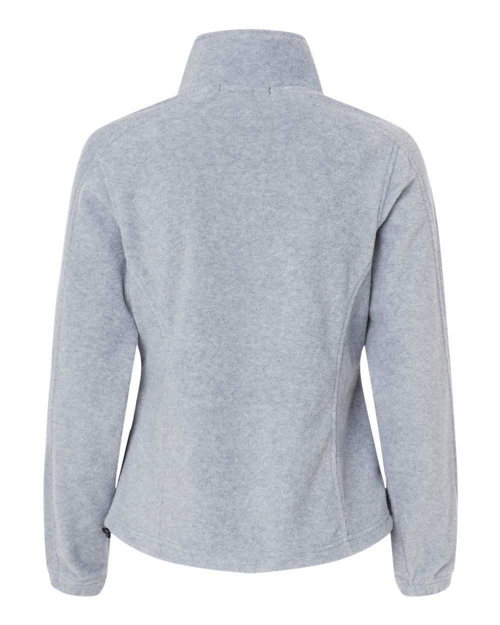 Front View of Heather Grey Women's Polar Fleece Full-Zip Jacket - 5062
