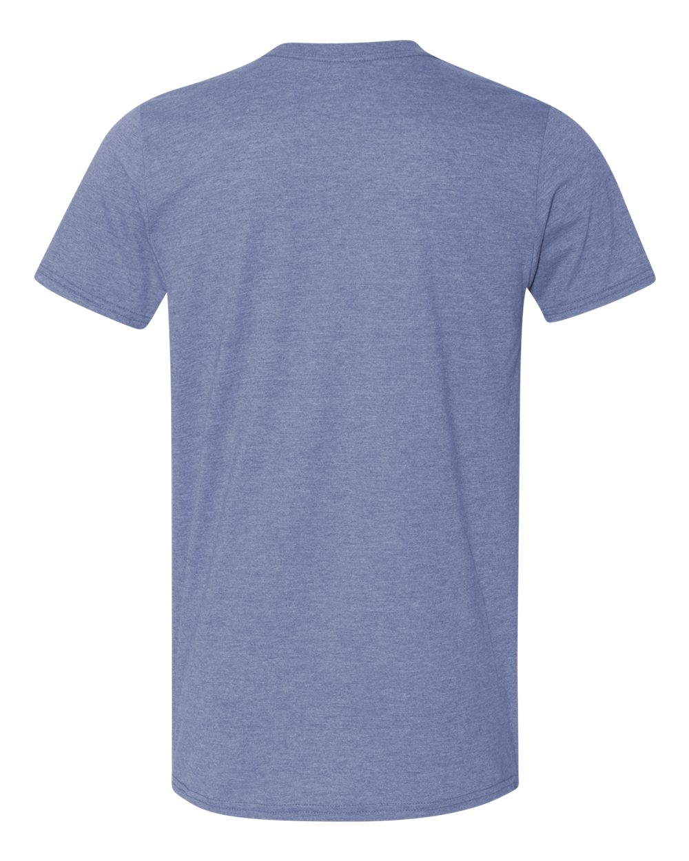 Front View of Heather Indigo Softstyle® T-Shirt - 64000