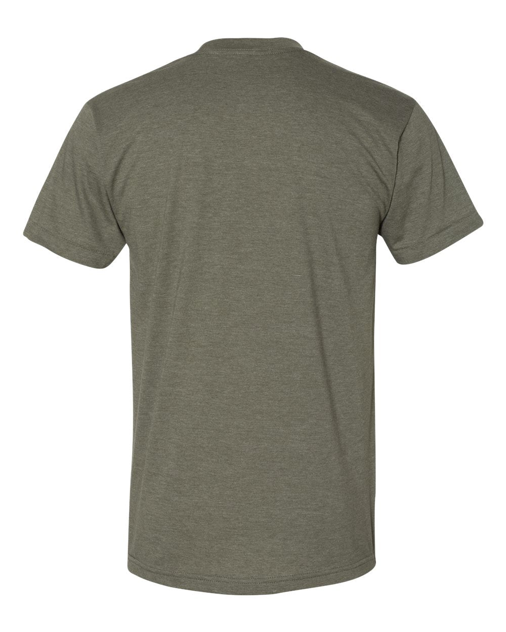 Front View of Heather Lieutenant USA-Made 50/50 Tee - BB401USA