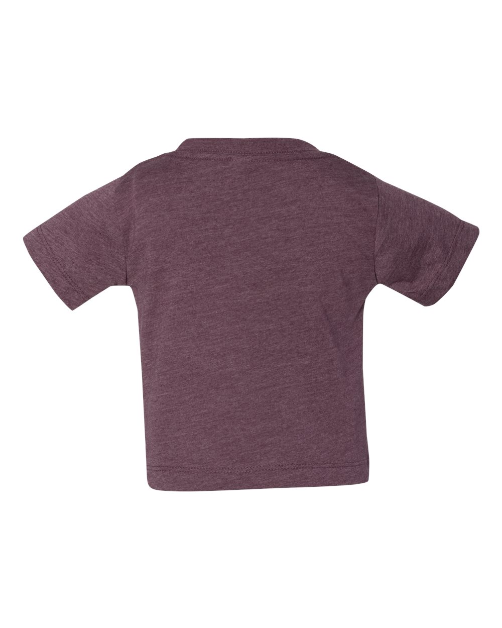 Front View of Heather Maroon Infant Jersey Tee - 3001B