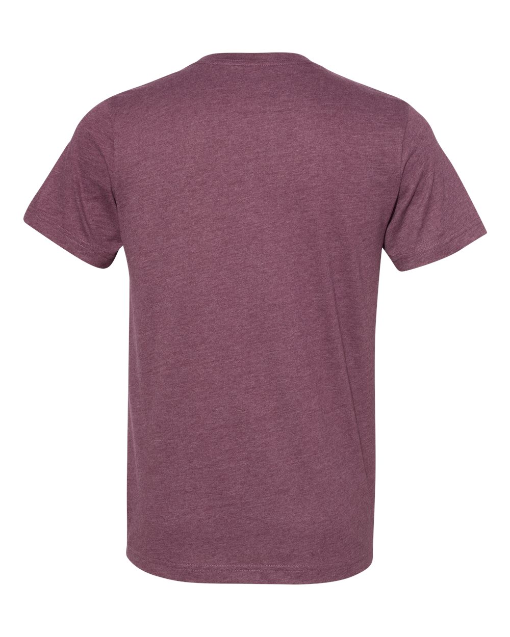 Front View of Heather Maroon Sueded Tee - 3301