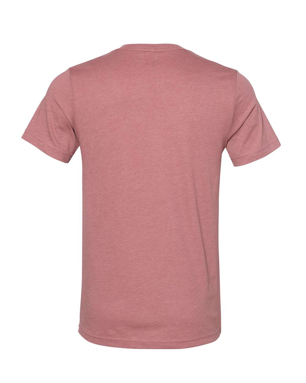Front View of Heather Mauve Youth CVC Jersey Tee - 3001YCVC