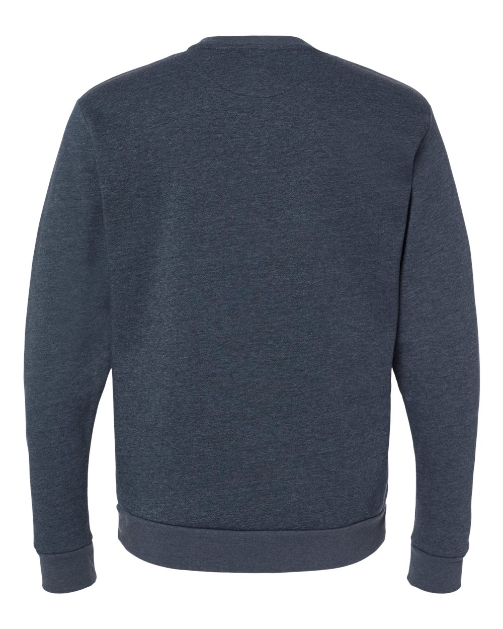 Rear View of Heather Midnight Navy Malibu Crewneck Sweatshirt - 9002