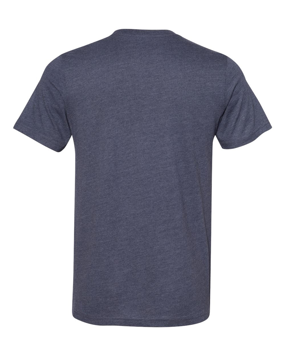 Front View of Heather Midnight Navy Sueded Tee - 3301