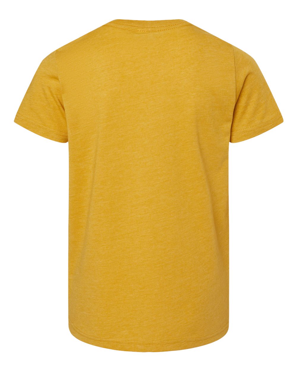 Front View of Heather Mustard Youth CVC Jersey Tee - 3001YCVC