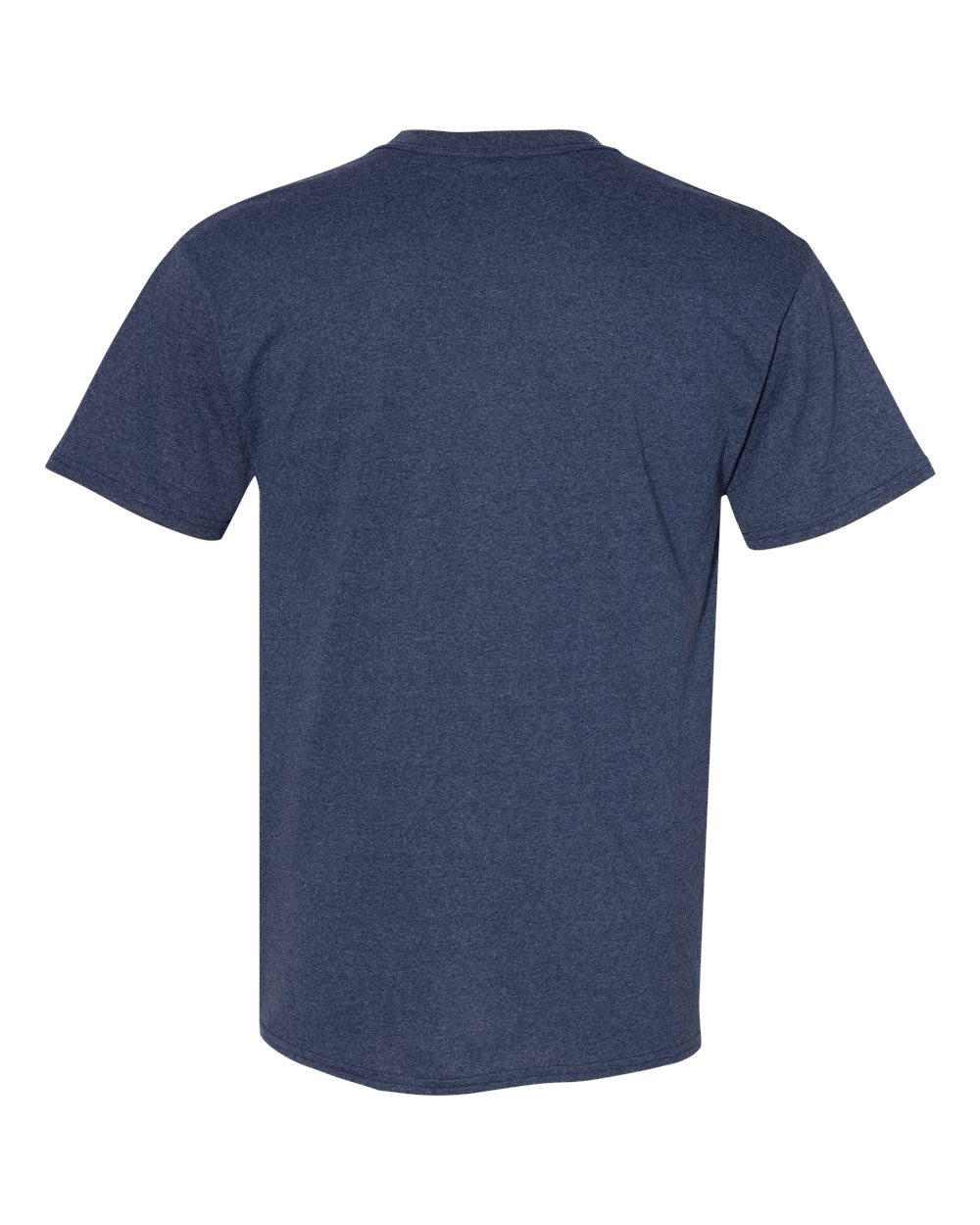 Front View of Heather Navy Ecosmart™ T-Shirt - 5170