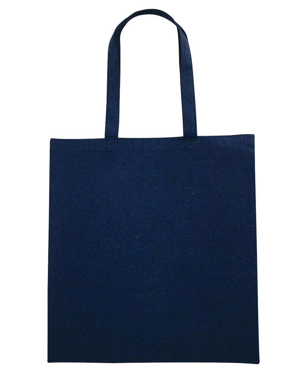 Front View of Heather Navy Nicole Recycled Tote - 8860R