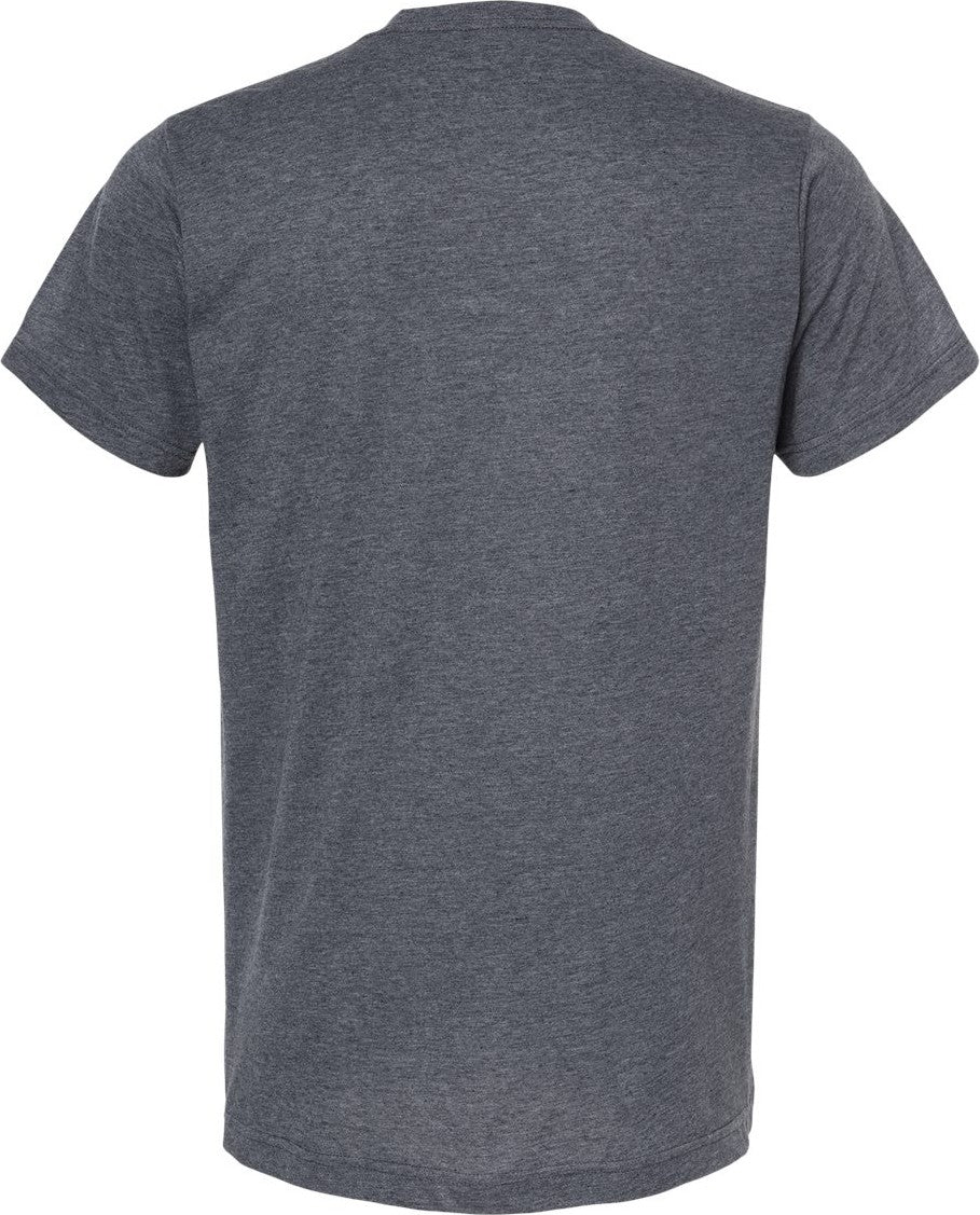 Front View of Heather Navy Poly-Rich T-Shirt - 241