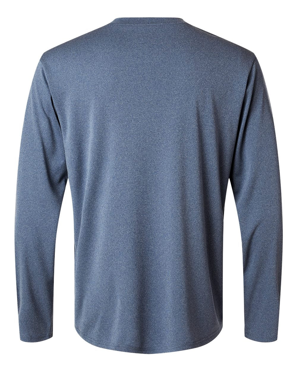 Front View of Heather Navy Pro-Lock Performance Long Sleeve T-Shirt - 48400
