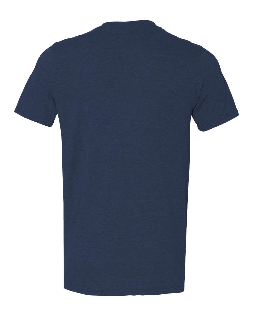Front View of Heather Navy Softstyle® Lightweight T-Shirt - 980