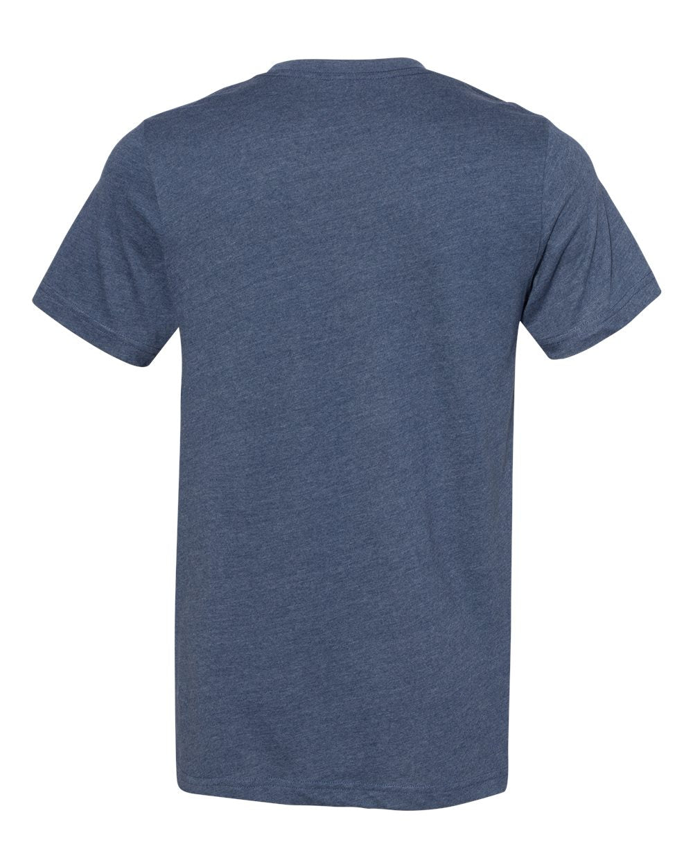 Front View of Heather Navy Sueded Tee - 3301