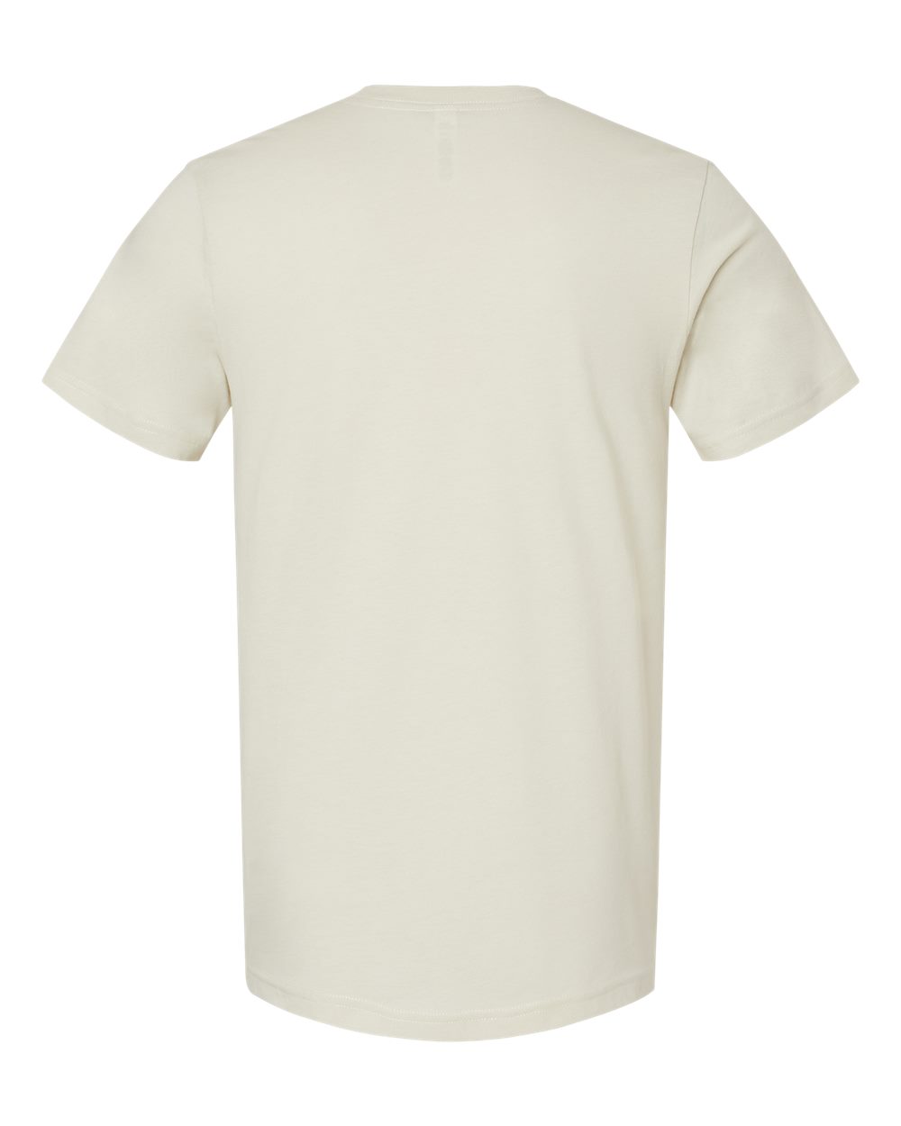 Front View of Heather Oatmeal CVC Jersey Tee - 3001CVC