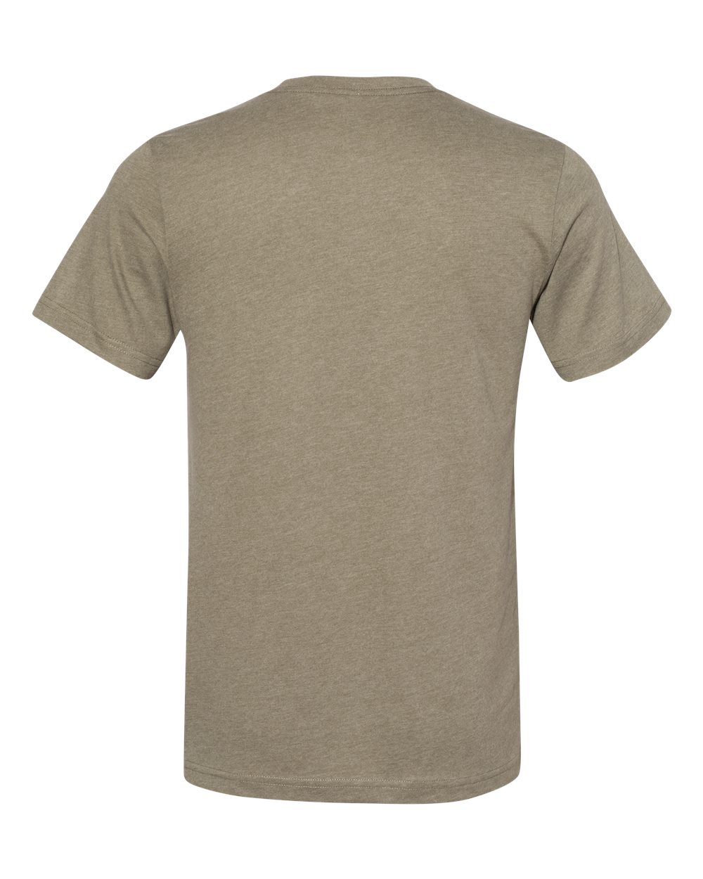 Front View of Heather Olive Sueded Tee - 3301