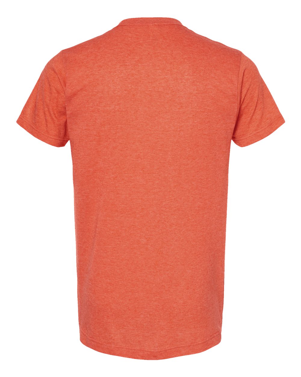 Front View of Heather Orange Poly-Rich T-Shirt - 241