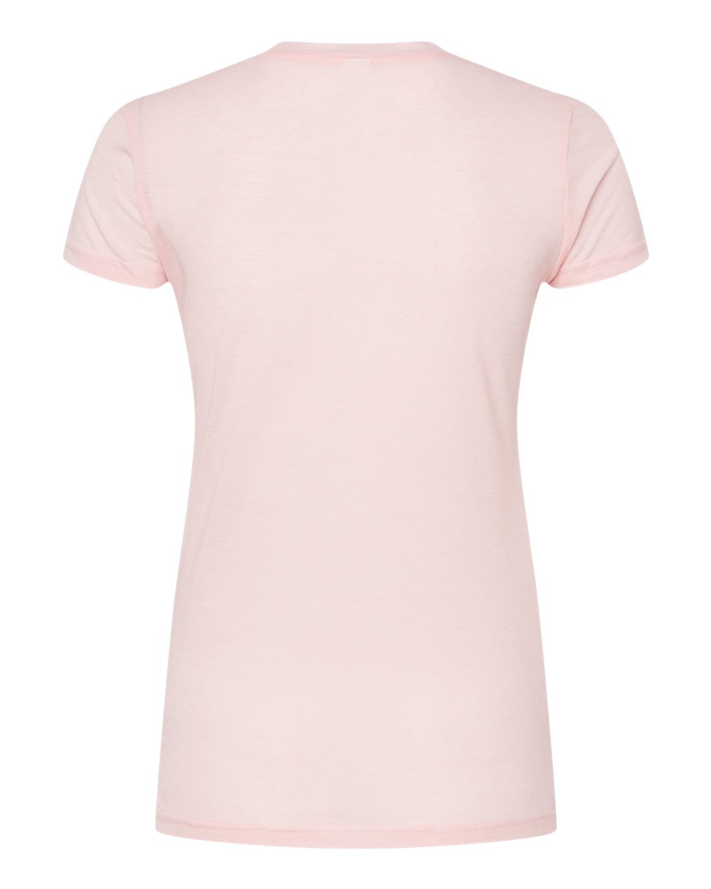 Front View of Heather Pink Women's Poly-Rich T-Shirt - 240
