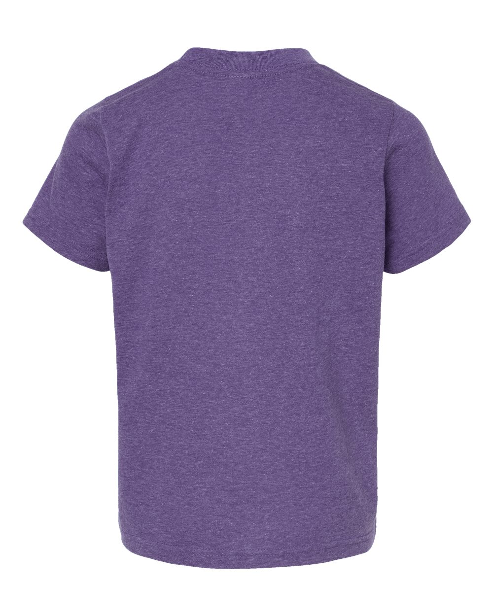 Front View of Heather Purple Youth Poly-Rich T-Shirt - 265