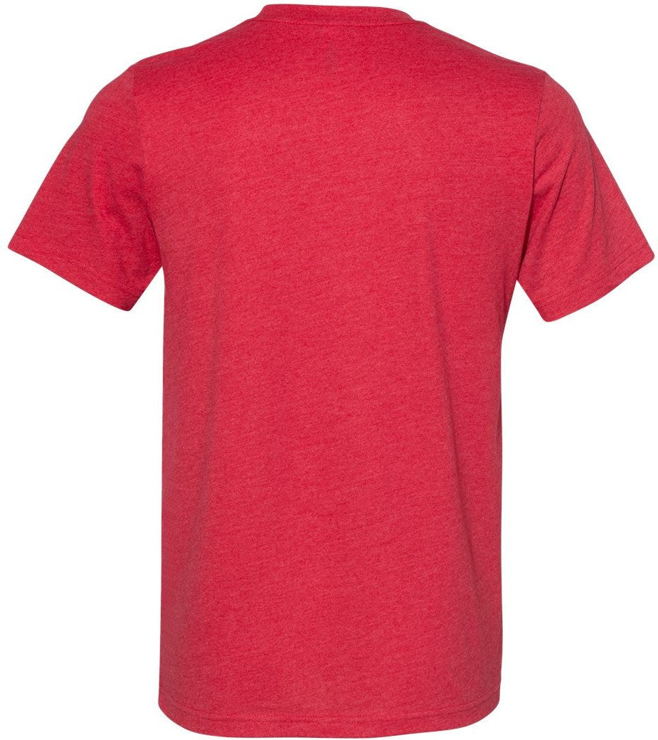 Front View of Heather Red Sueded Tee - 3301