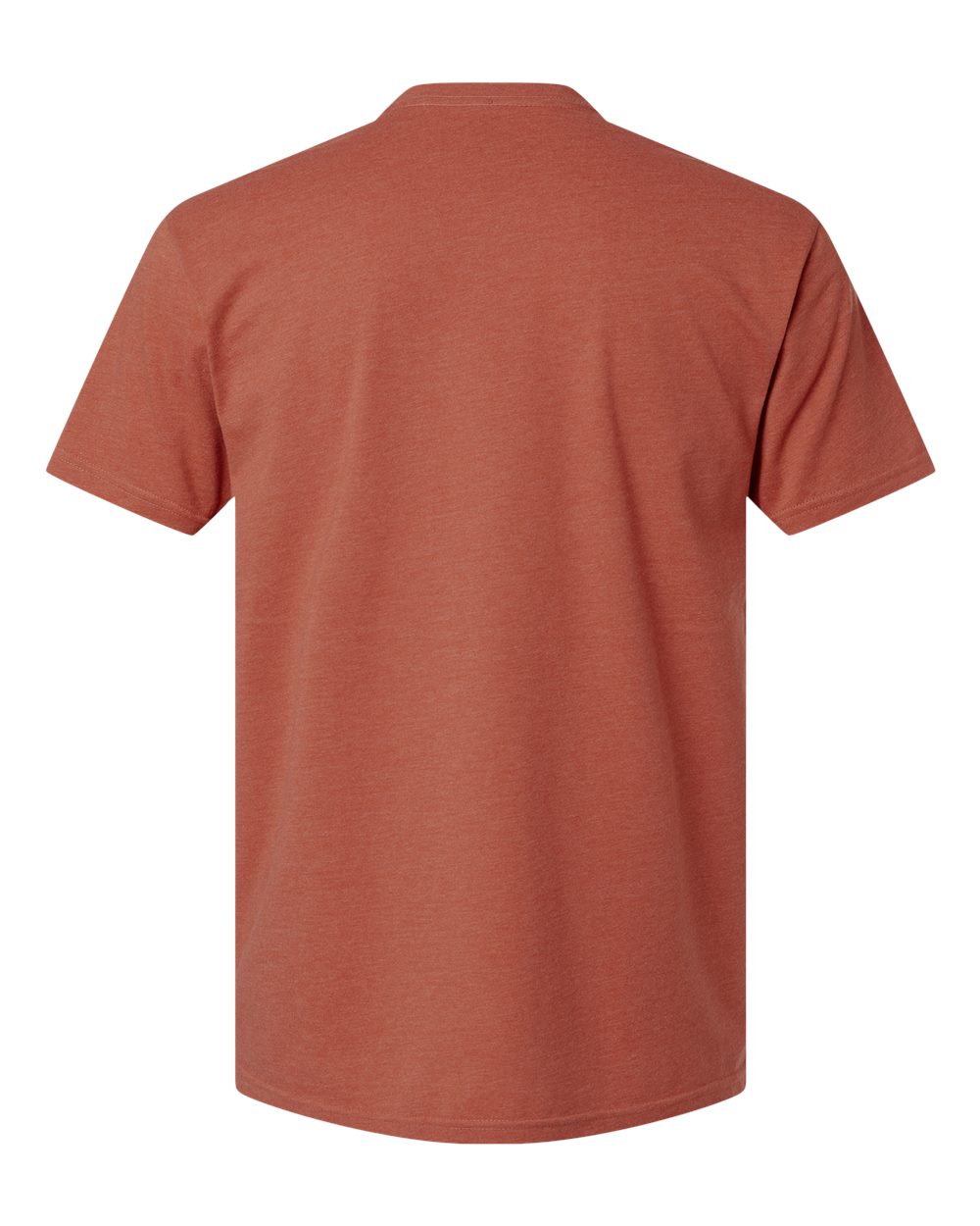 Front View of Heather Redwood CVC T-Shirt - 6210