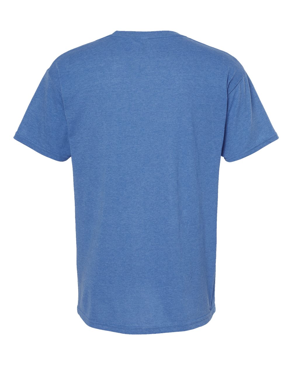 Front View of Heather Royal Gold Soft Touch T-Shirt - 4800