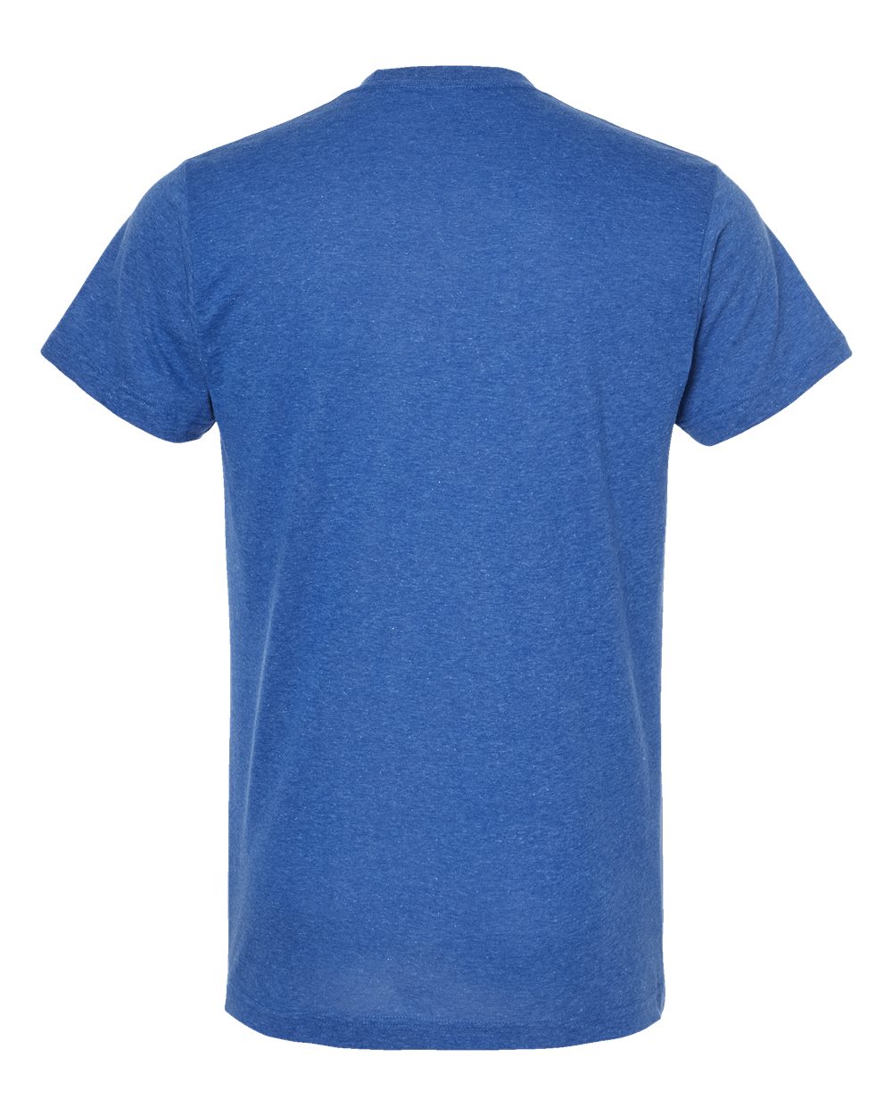 Front View of Heather Royal Poly-Rich T-Shirt - 241