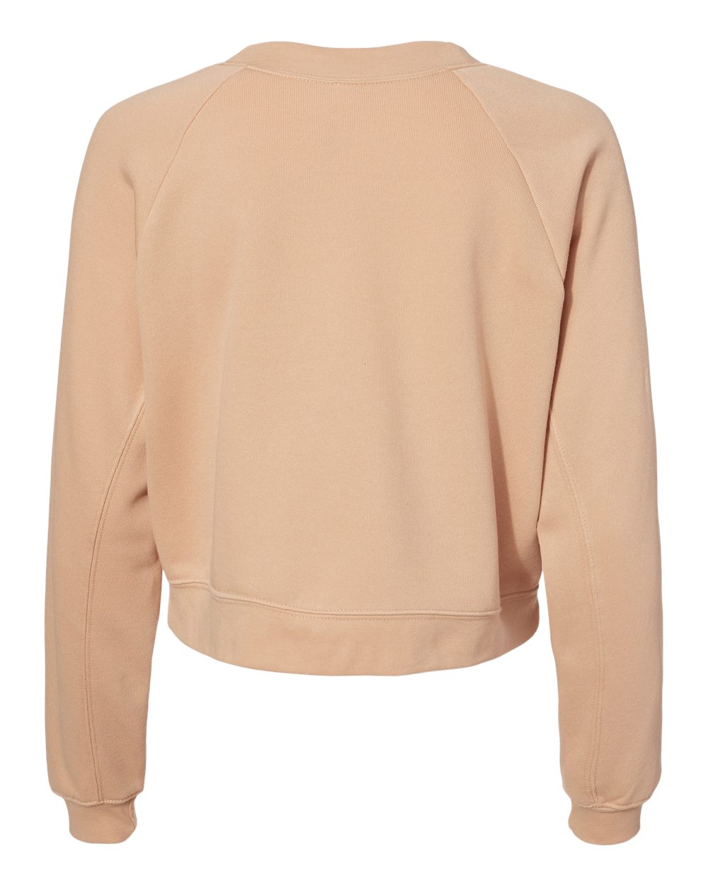 Front View of Heather Sand Dune Women's Raglan Pullover Fleece - 7505