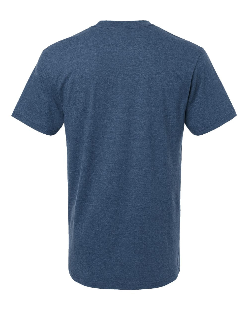 Front View of Heather Sea Blue CVC Tee - 2001CVC