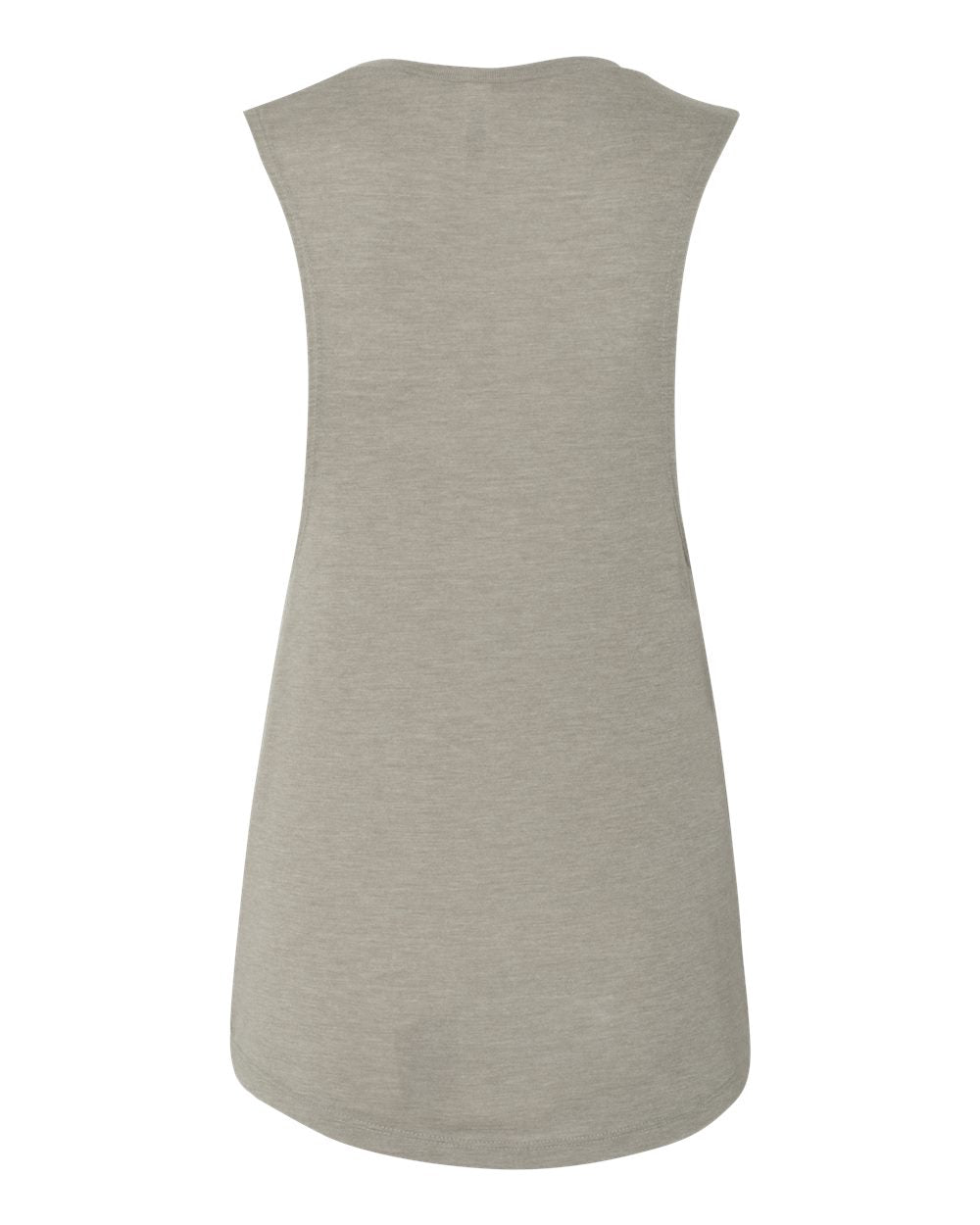 Front View of Heather Stone Women's Flowy Scoop Muscle Tank - 8803