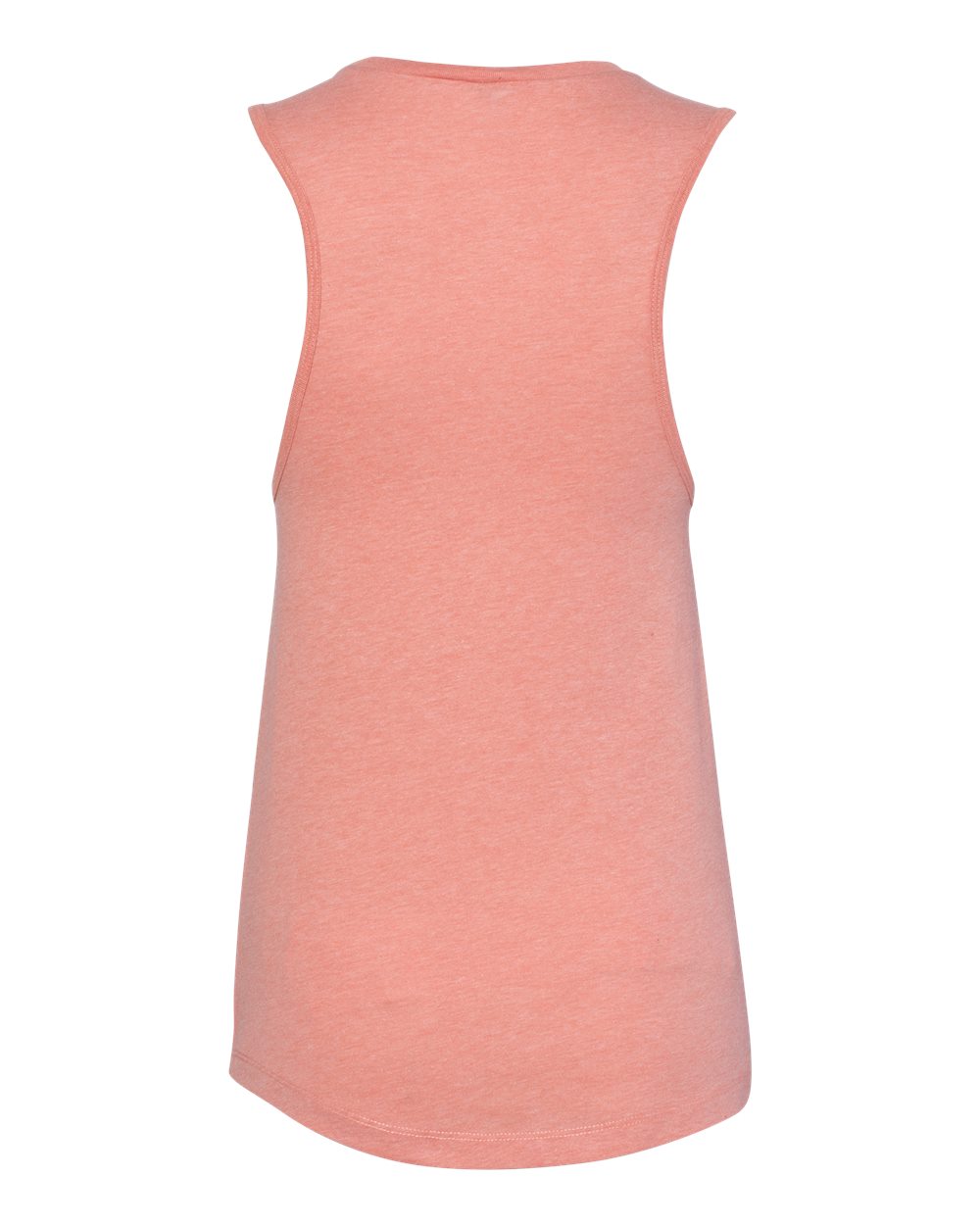Rear View of Heather Sunset Women&#39;s Jersey Muscle Tank - 6003