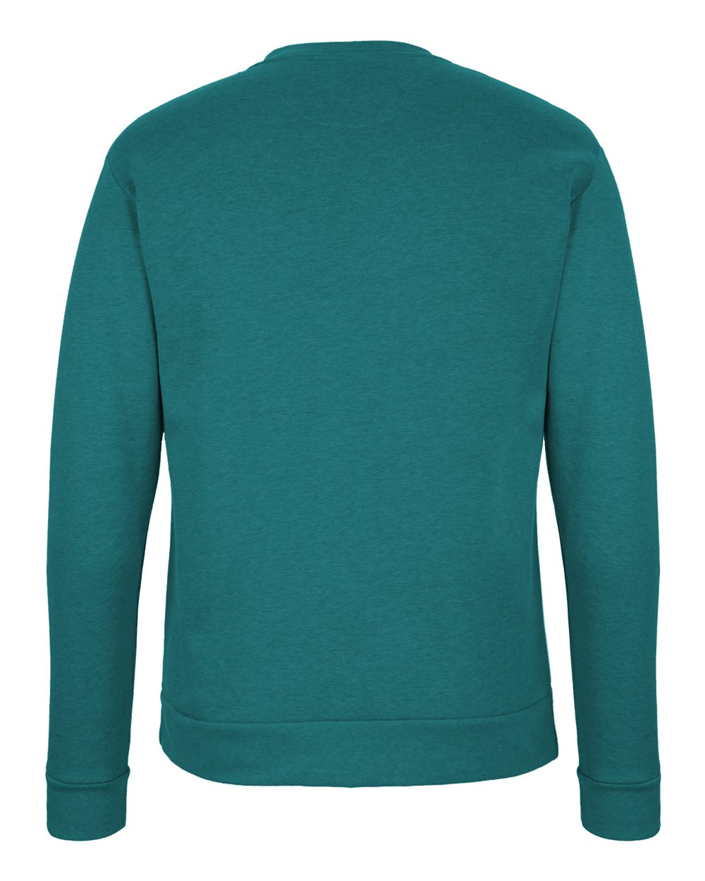 Front View of Heather Teal Malibu Crewneck Sweatshirt - 9002