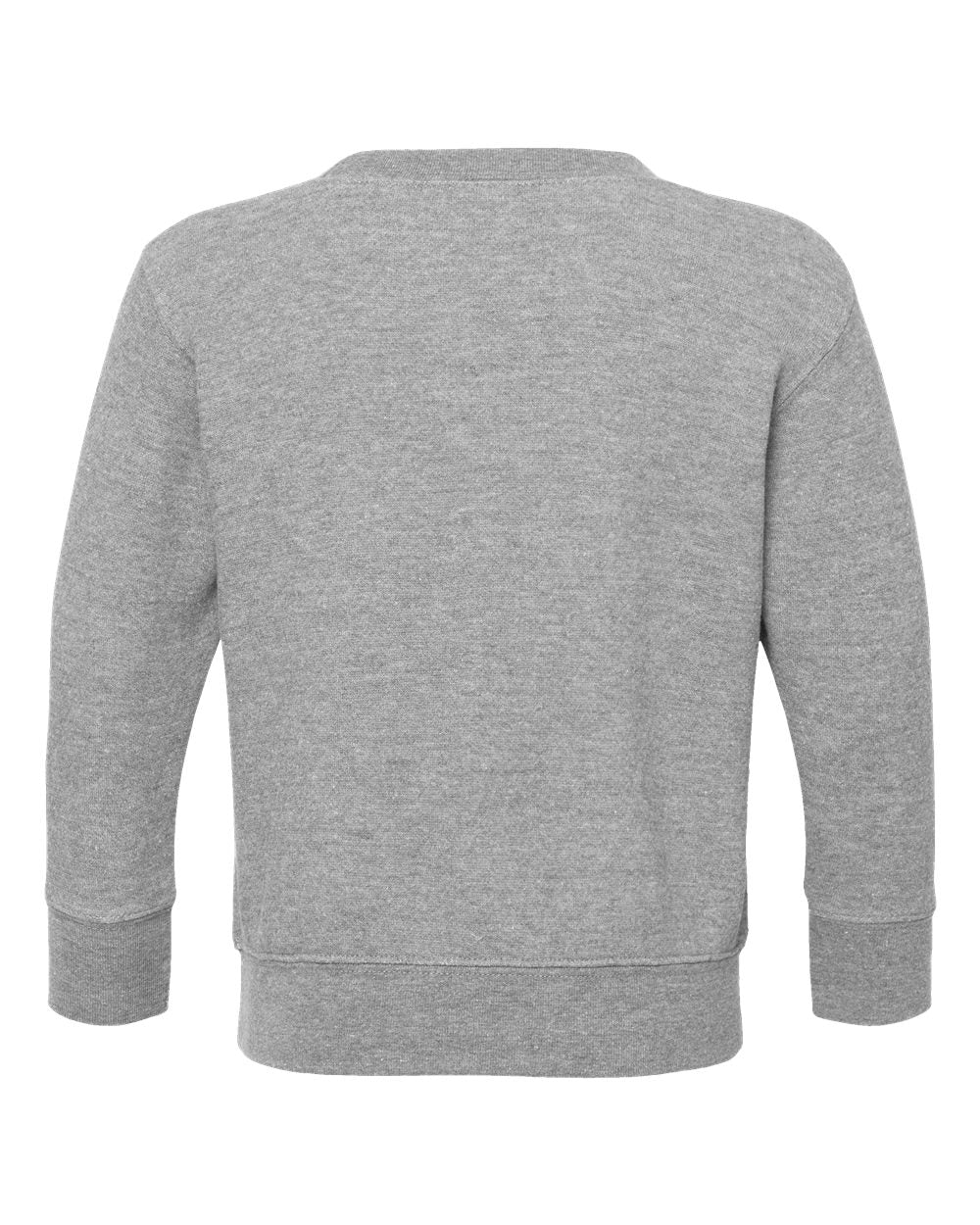 Front View of Heather Toddler Fleece Crewneck Sweatshirt - 3317