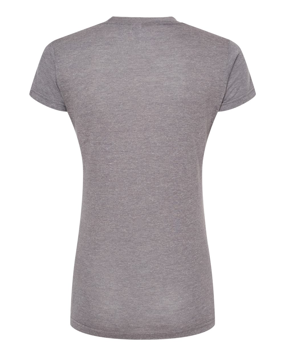 Rear View of Heather Tri Blend Women&#39;s Tri-Blend T-Shirt - 253