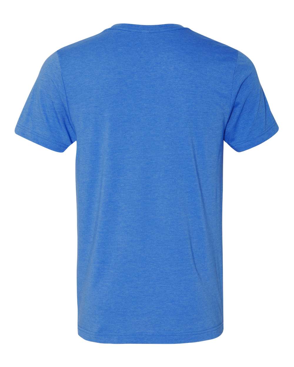 Front View of Heather True Royal CVC Jersey Tee - 3001CVC