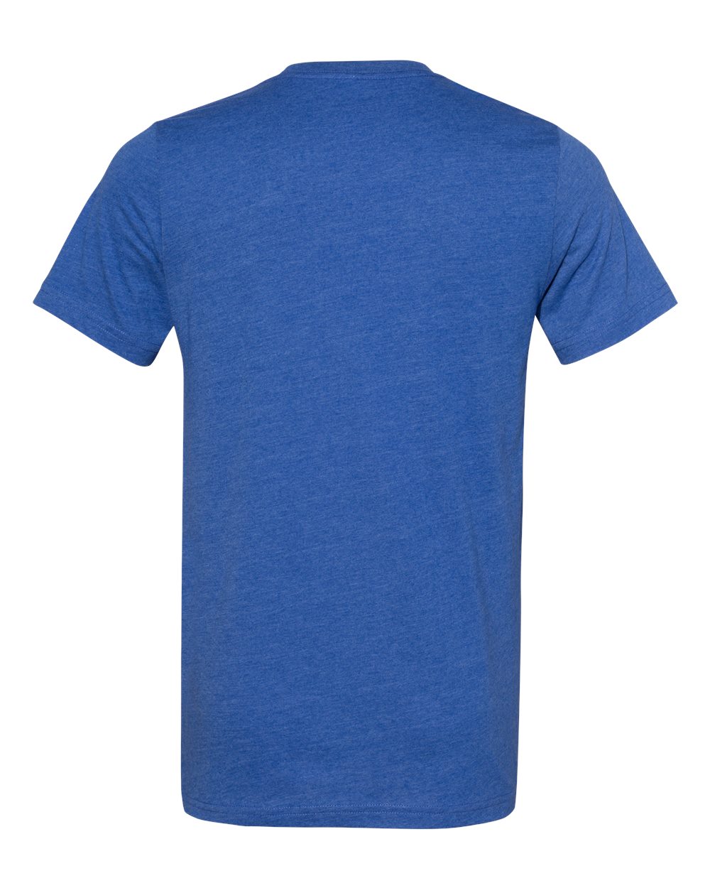 Front View of Heather True Royal Sueded Tee - 3301