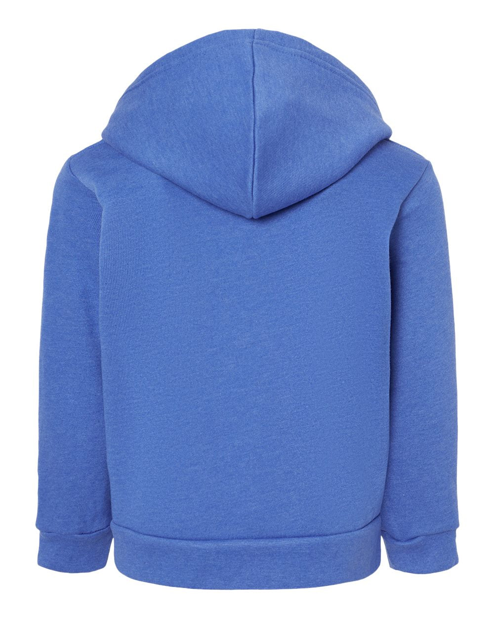 Front View of Heather True Royal Toddler Sponge Fleece Pullover Hoodie - 3719T