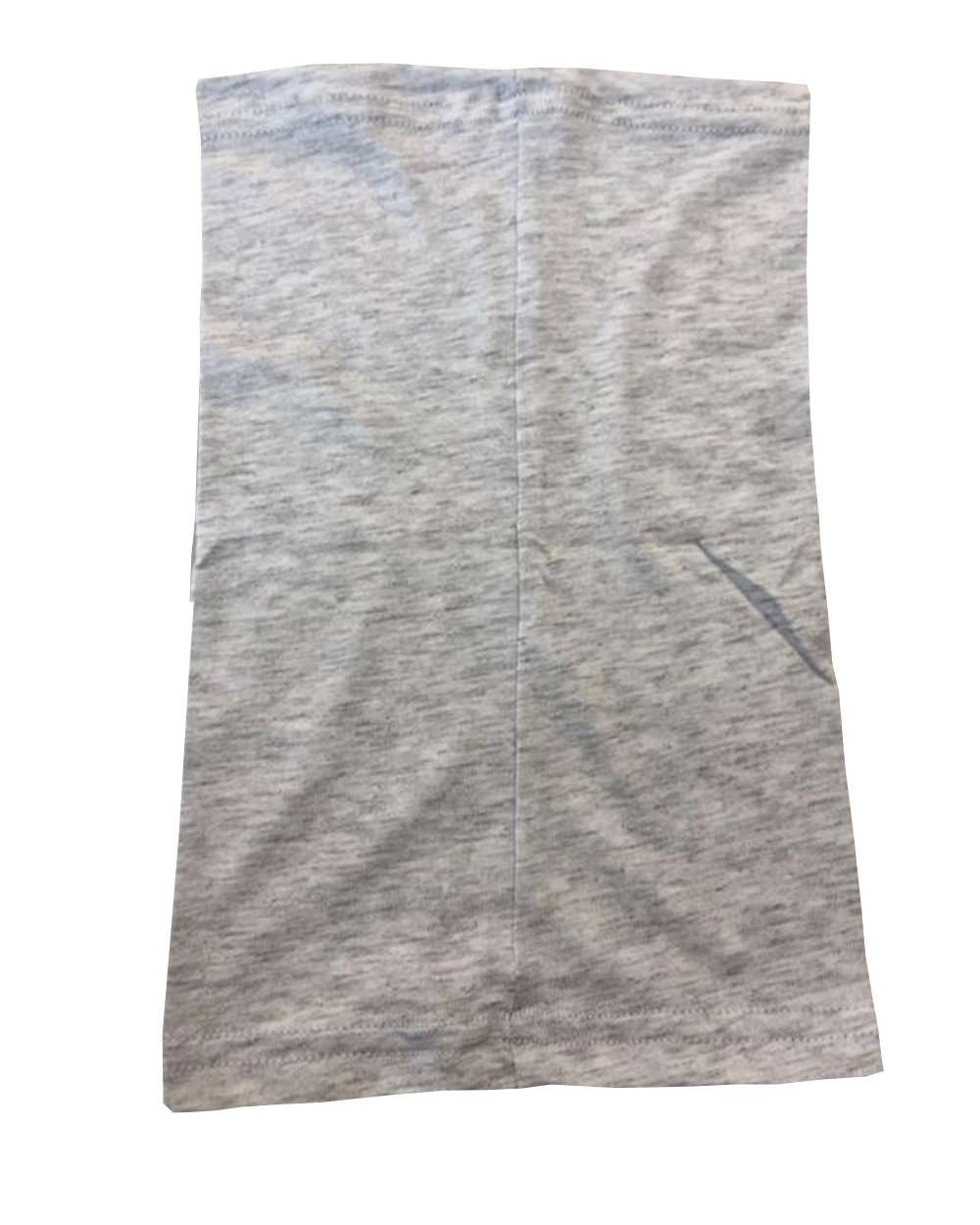 Rear View of Heather White Youth General Use Neck Gaiter - MG107