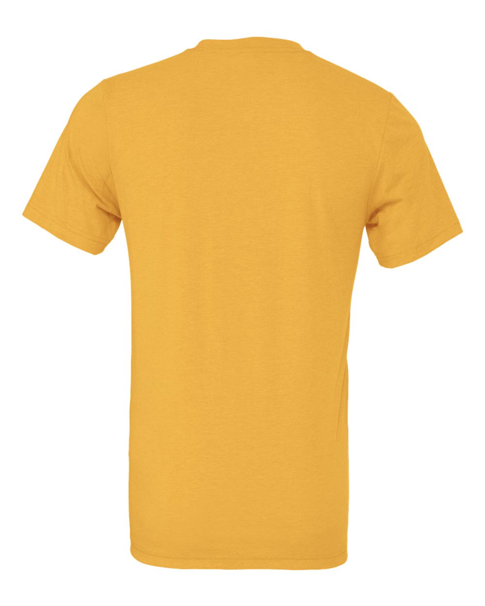 Front View of Heather Yellow Gold CVC Jersey Tee - 3001CVC