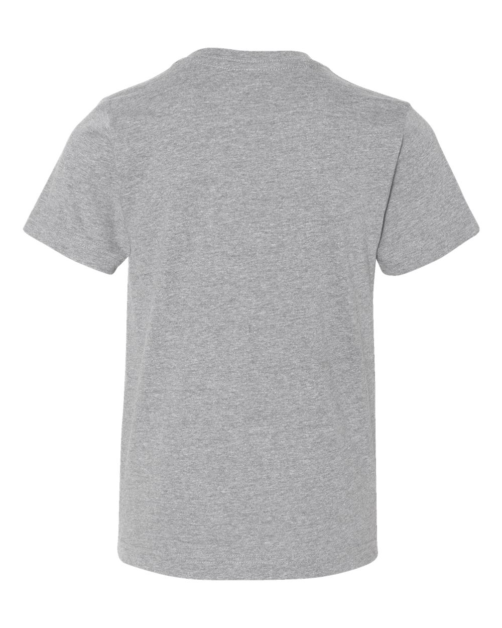 Front View of Heather Youth Fine Jersey Tee - 6101