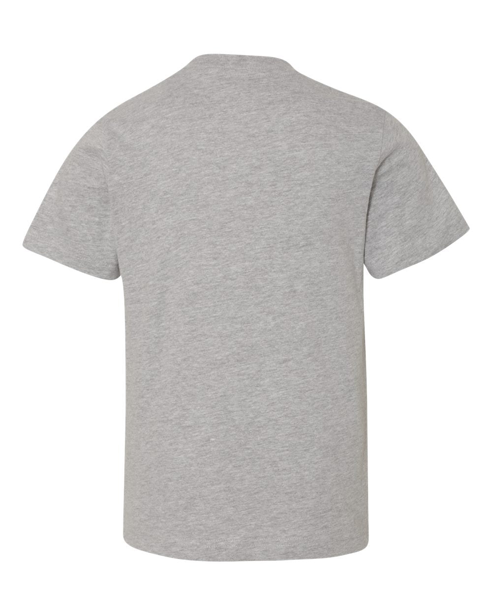 Front View of Heather Youth Premium Jersey T-Shirt - 6180