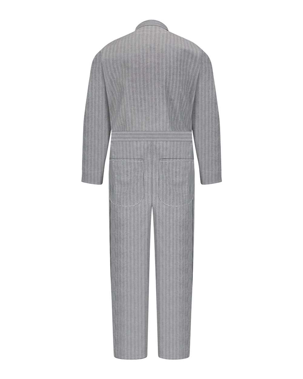 Herringbone Snap-Front Cotton Coveralls - Tall Sizes - CC14T