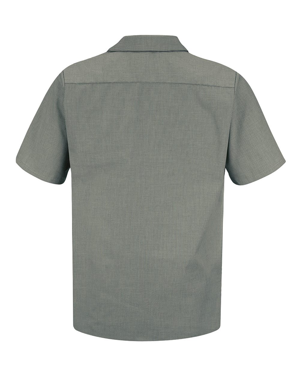 Front View of HK-Hunter Green/ Khaki Premium Short Sleeve Work Shirt - SP20