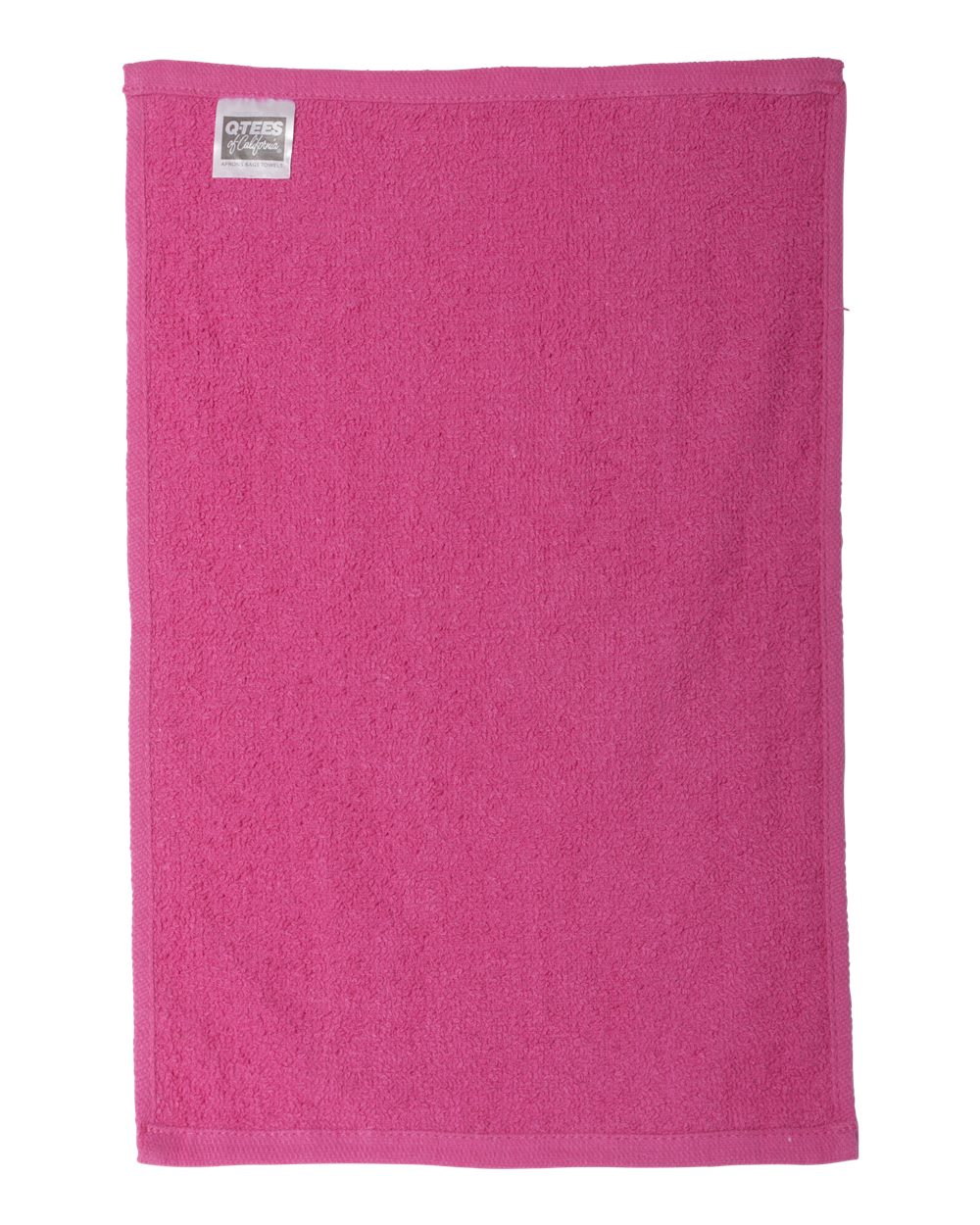 Rear View of Hot Pink Budget Rally Towel - T18