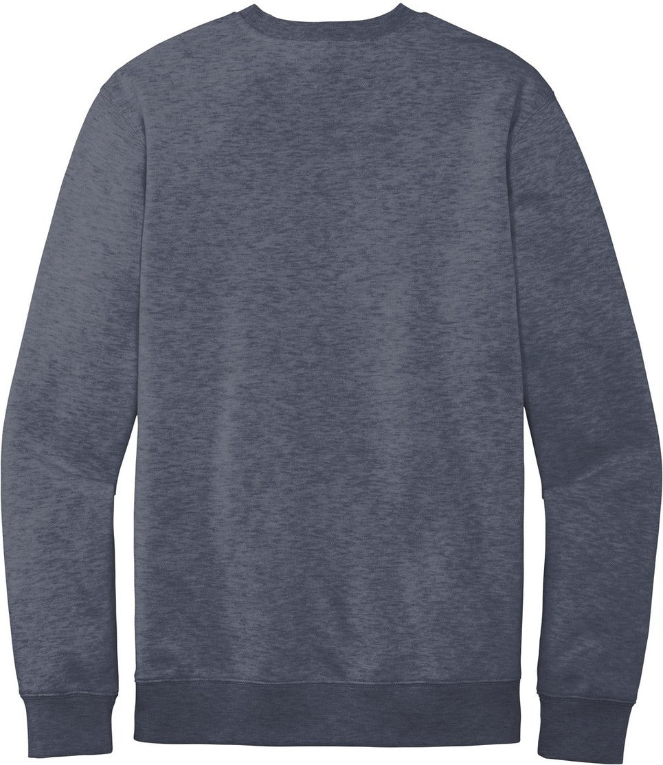 Front View of Ht Navy District V.I.T. Fleece Crew DT6104